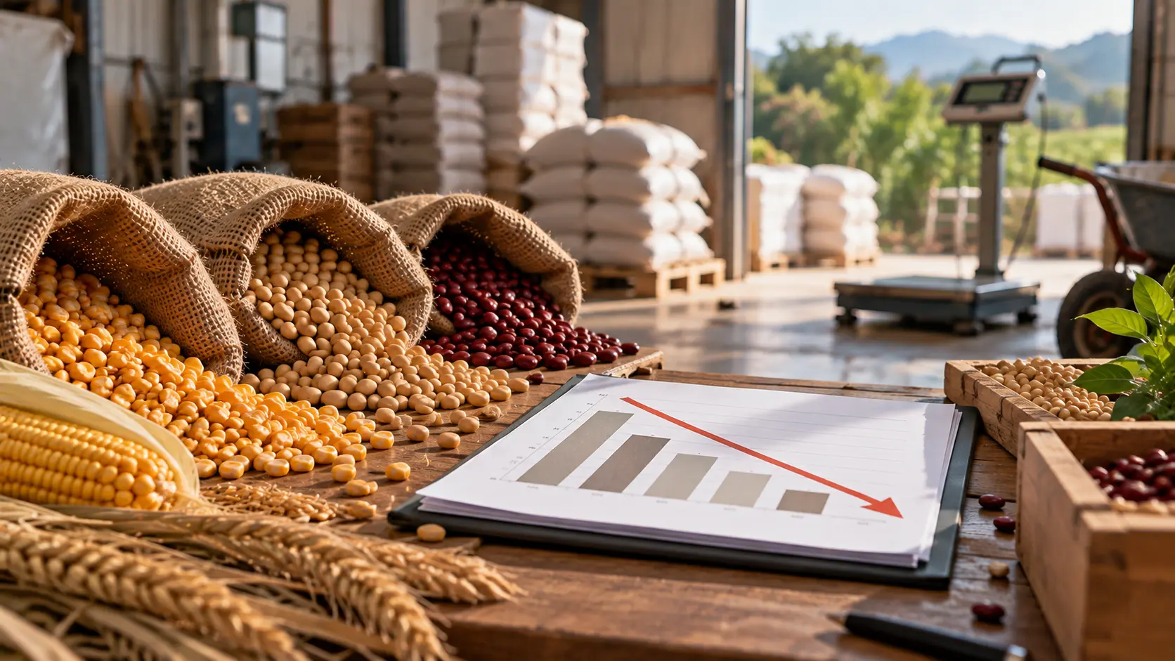 Empresario agroindustrial calculando el impacto de la carga tributaria en su flujo de caja