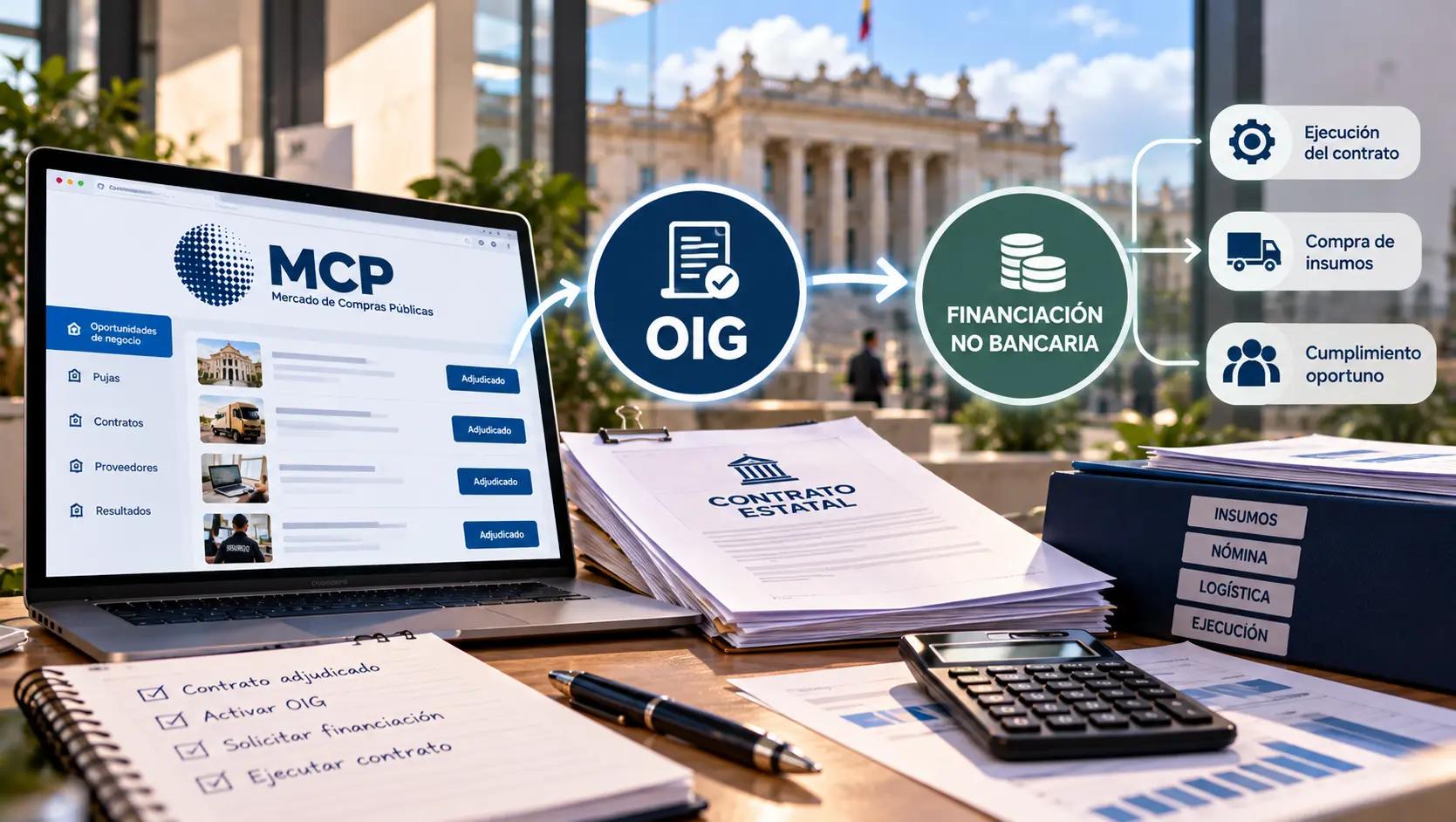 Orden Irrevocable de Giro para financiar contratos del MCP de la Bolsa Mercantil