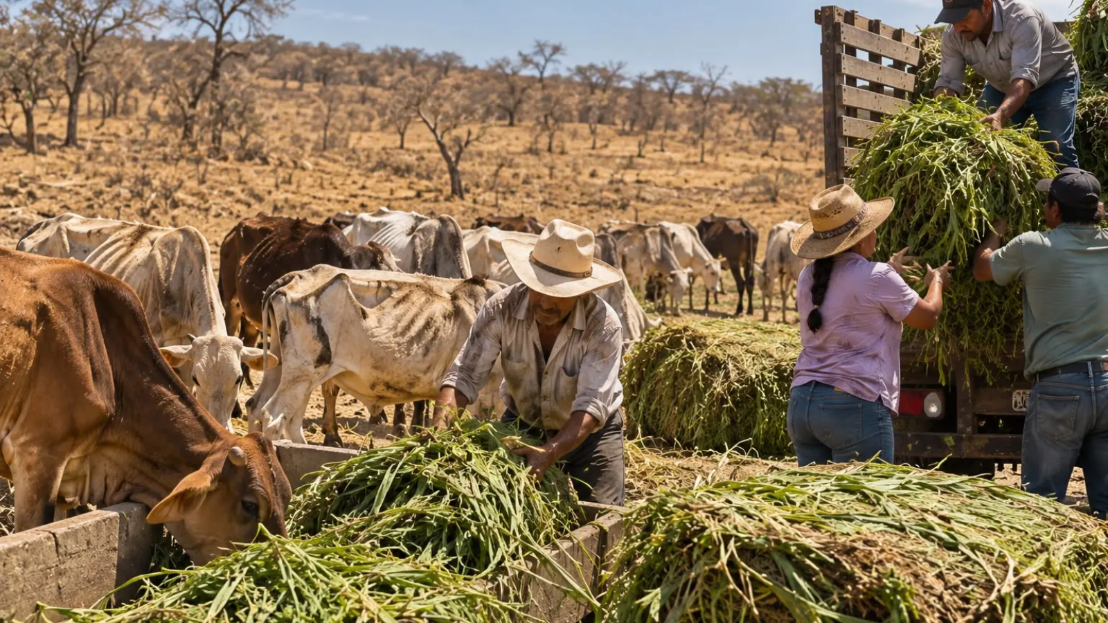 Pequeños ganaderos afectados por El Niño pueden acceder a forraje gratuito con el programa