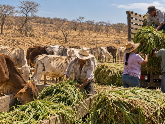 Pequeños ganaderos afectados por El Niño pueden acceder a forraje gratuito con el programa