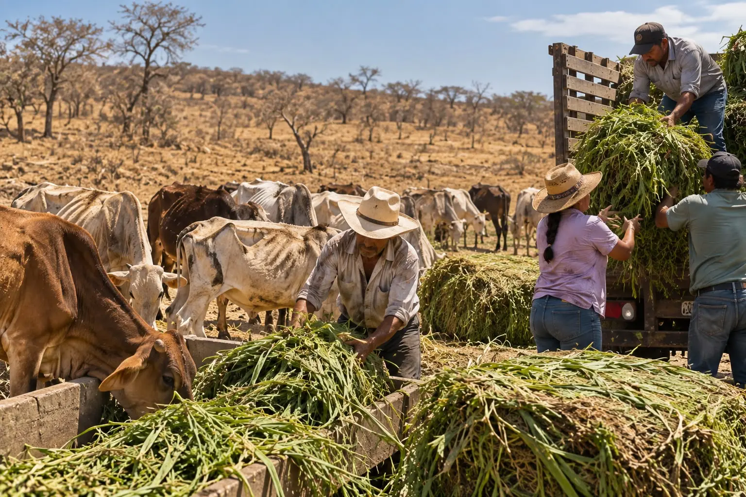 Pequeños ganaderos afectados por El Niño pueden acceder a forraje gratuito con el programa Forrajes Milagro