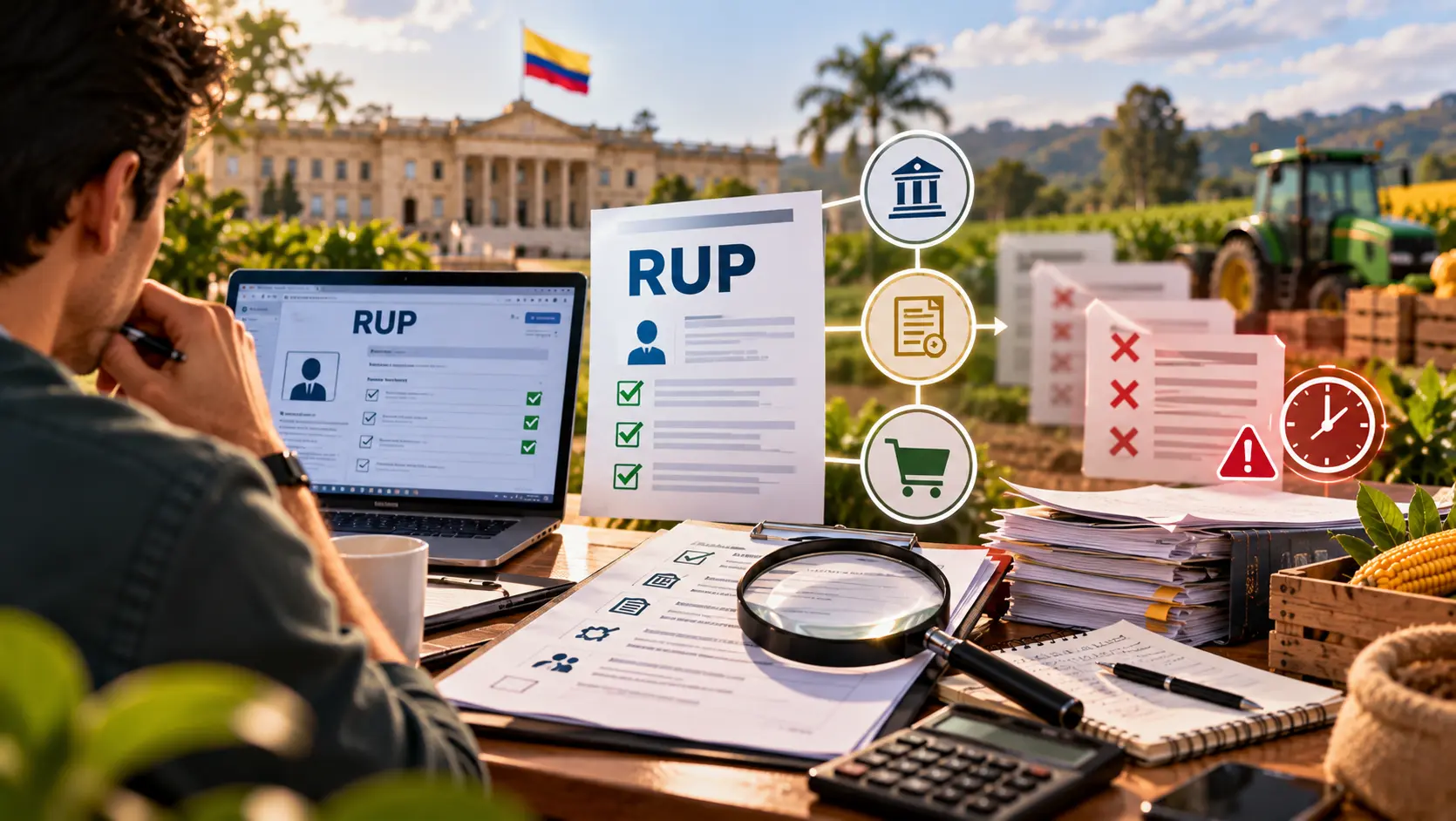 Estados del RUP y experiencia acreditada para vender al Estado en el MCP