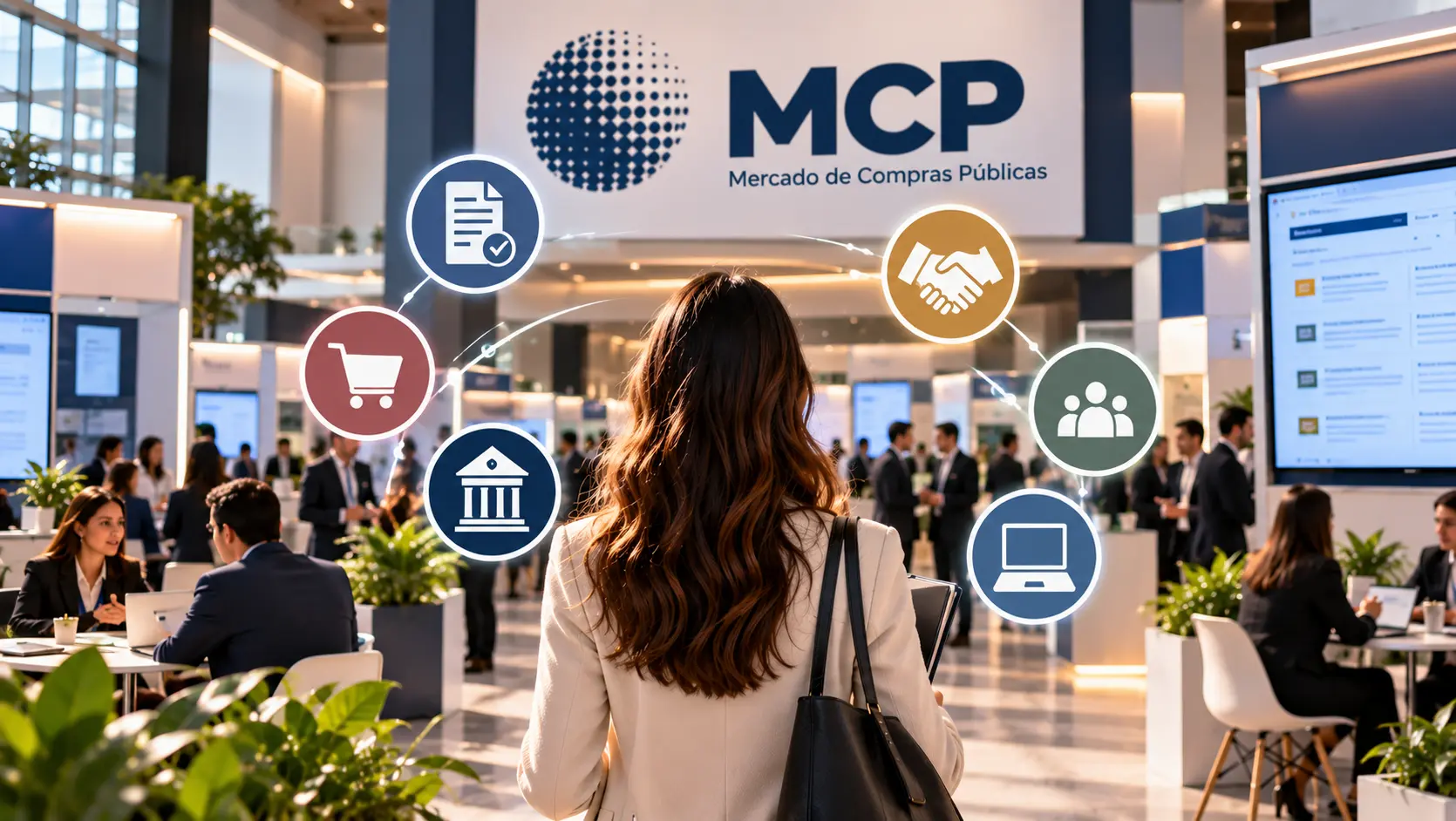 Proveedor participando por primera vez en una rueda de negocios del MCP de la Bolsa Mercantil